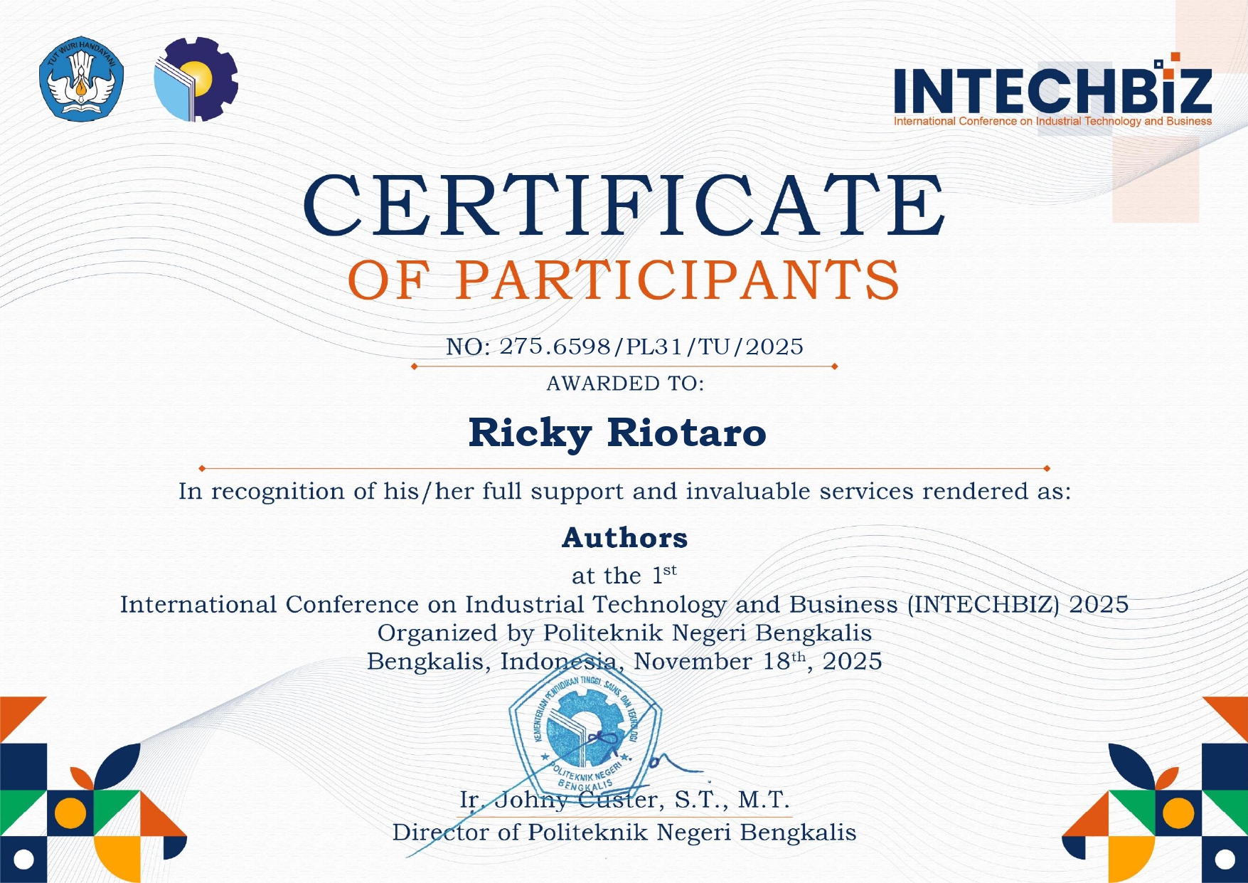 Program INTECHBIZ By Politeknik Negeri Bengkalis